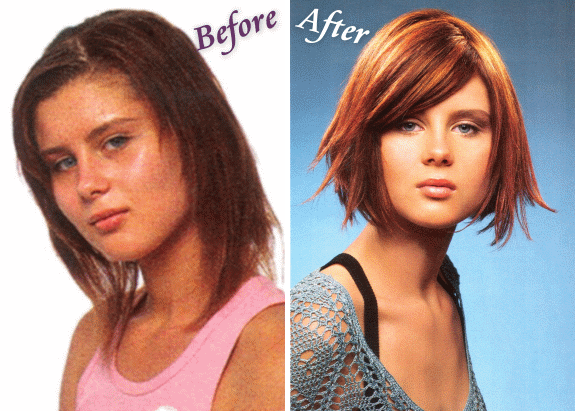 Before and After Makeover.